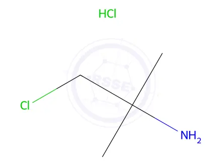Chemical structure of 1-Chloro-2-methyl-2-propylamine Hydrochloride