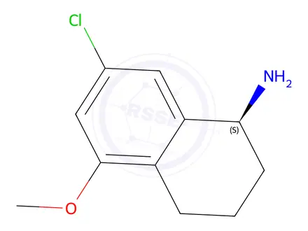 Chemical structure of (S)-7-Chloro-5-methoxy-1,2,3,4-tetrahydronaphthalen-1-amine