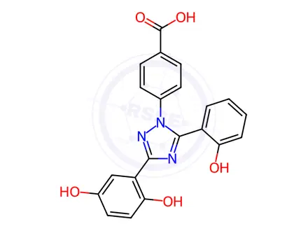 Chemical structure of 5-Hydroxy Deferasirox (Metabolite M1)