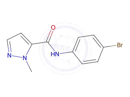 Chemical structure of N-(4-Bromophenyl)-2-methylpyrazole-3-carboxamide