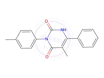 Chemical structure of 5-Methyl-6-phenyl-3-(p-tolyl)pyrimidine-2,4(1H,3H)-dione