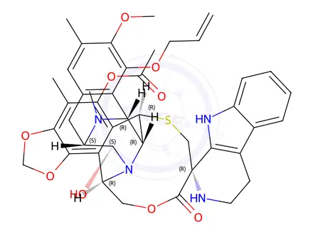 Chemical structure of Lurbinectedin Impurity 39