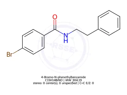 Chemical structure of 4-Bromo-N-phenethylbenzamide