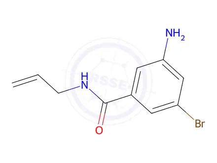 Chemical structure of 3-Amino-5-bromo-N-(prop-2-en-1-yl)benzamide
