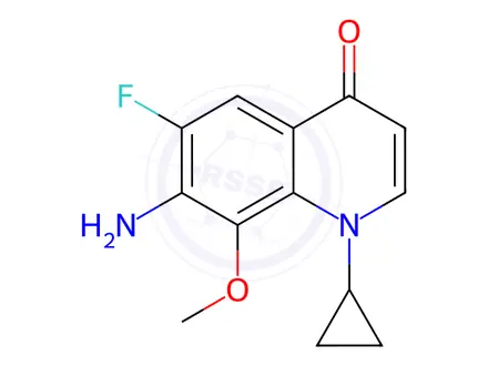 Chemical structure of Moxifloxacin Impurity 92