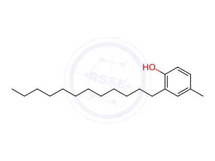 Chemical structure of 2-N-Dodecyl-P-cresol