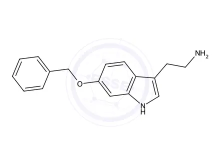 Chemical structure of 2-(6-Benzyloxyindolyl)ethylamine Hemisulfate