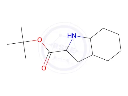 Chemical structure of (S)-OCTAHYDRO-INDOLE-2-CARBOXYLIC ACID TERT-BUTYL ESTER