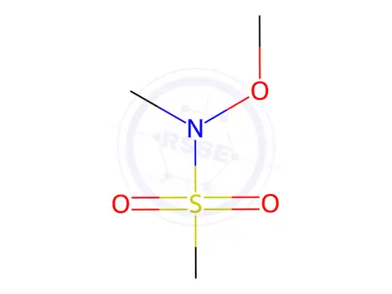 Chemical structure of N-methoxy-N-methylmethanesulfonamide
