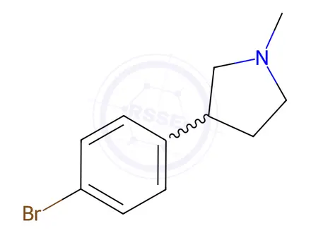 Chemical structure of 3-(4-Bromophenyl)-1-methylpyrrolidine