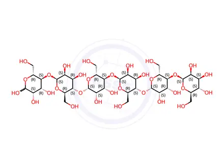 Chemical structure of 1,4-b-D-Mannohexaose
