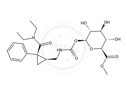 Chemical structure of Milnacipran carbamoyl-β-D-glucuronide methyl ester (Mixture of Diastereomers)