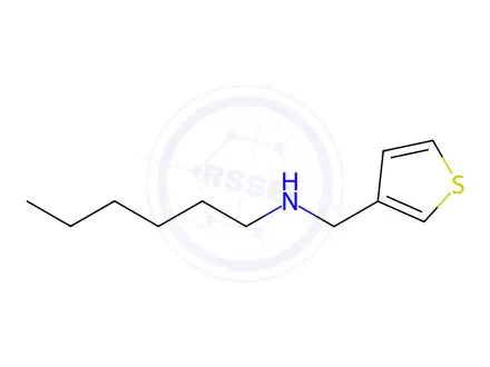 Chemical structure of n-(Thiophen-3-ylmethyl)hexan-1-amine