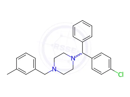 Chemical structure of Meclizine