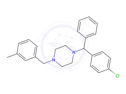Chemical structure of Meclizine dihydrochloride
