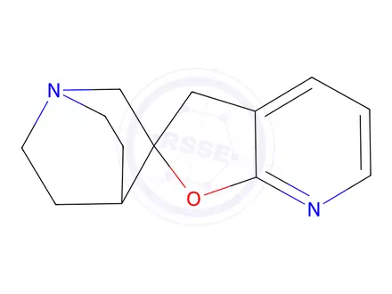 Chemical structure of 3'H-4-azaspiro[bicyclo[2.2.2]Octane-2,2'-furo[2,3-b]pyridine]