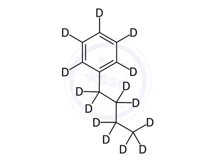 Chemical structure of n-Butylbenzene-d14