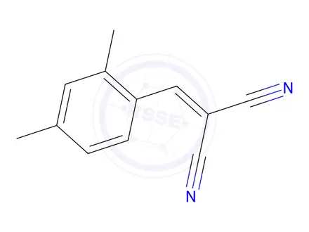 Chemical structure of (2,4-dimethylbenzylidene)propanedinitrile