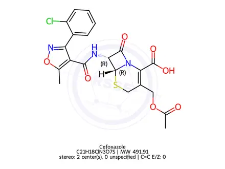 Chemical structure of Cefoxazole