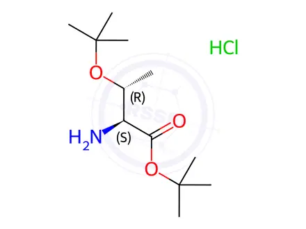 Chemical structure of (2S,3R)-tert-Butyl 2-amino-3-(tert-butoxy)butanoate hydrochloride