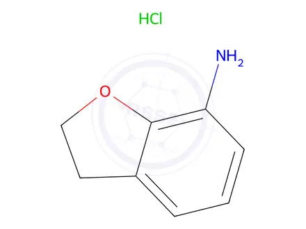 Chemical structure of 2,3-Dihydrobenzofuran-7-amine hydrochloride