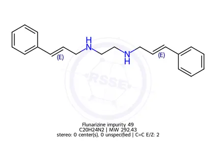 Chemical structure of Flunarizine Impurity 49