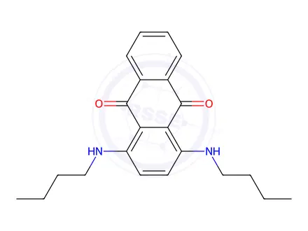 Chemical structure of Sudan Blue 2