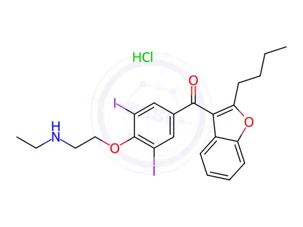 Chemical structure of Amiodarone EP Impurity B(Hydrochloride)