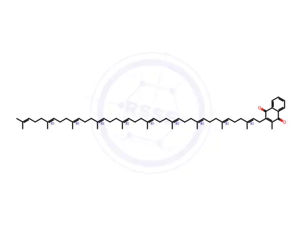 Chemical structure of Menaquinone 10