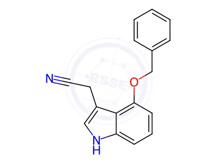 Chemical structure of 4-Benzyloxyindole-3-acetonitrile