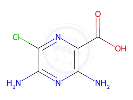 Chemical structure of Amiloride Hydrochloride Impurity 2 (Amiloride Hydrochloride Dihydrate EP Impurity B)