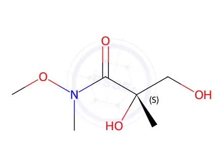 Chemical structure of (2S)-2,3-Dihydroxy-N-methoxy-2,N-dimethyl-propionamide