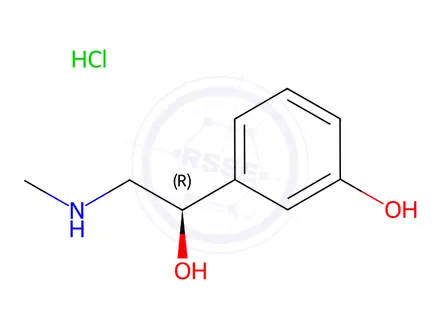 Chemical structure of (R)-Phenylephrine hydrochloride
