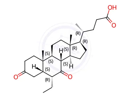 Chemical structure of Obeticholic Acid Impurity 32