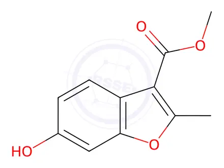 Chemical structure of Methyl 6-hydroxy-2-methylbenzofuran-3-carboxylate