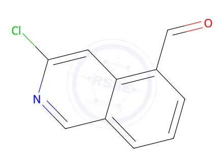 Chemical structure of 3-chloroisoquinoline-5-carbaldehyde
