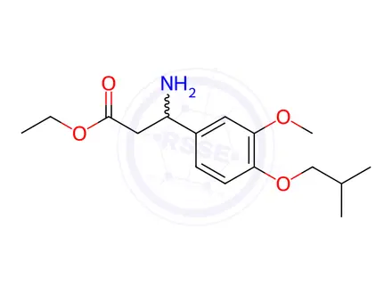 Chemical structure of ethyl 3-amino-3-(4-isobutoxy-3-methoxyphenyl)propanoate,HCl