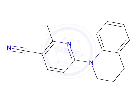 Chemical structure of 6-(3,4-Dihydroquinolin-1(2H)-yl)-2-methylnicotinonitrile