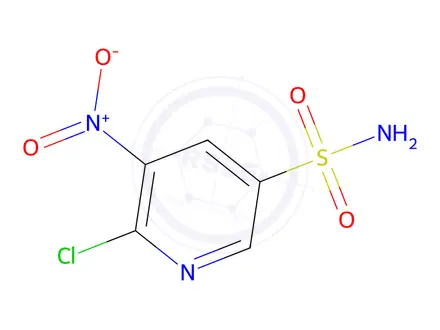 Chemical structure of 6-Chloro-5-nitropyridine-3-sulfonamide