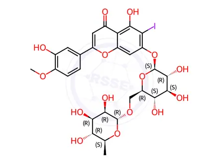 Chemical structure of 6-Iodo Diosmin