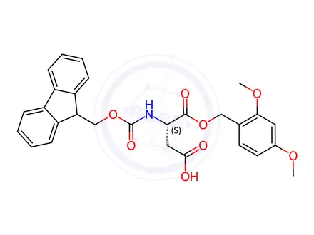 Chemical structure of Fmoc-L-Asp-ODmb