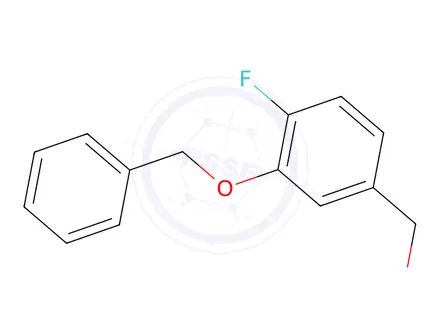 Chemical structure of 4-Fluoro-3-(phenylmethoxy)benzenemethanol