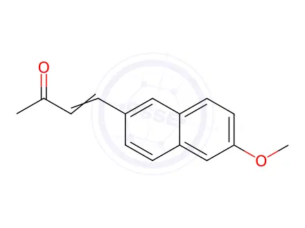 Chemical structure of 4-(6-Methoxy-2-naphthyl)-3-buten-2-one