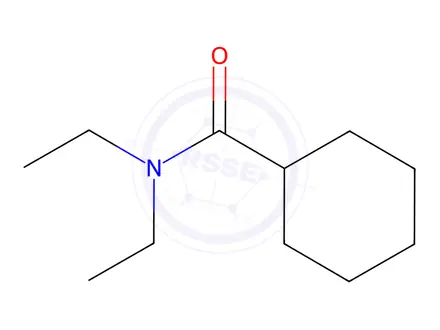 Chemical structure of N,N-diethylcyclohexanecarboxamide