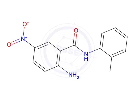 Chemical structure of N-(2-aMino-5-nitrobenzoyl)-o-toluidine