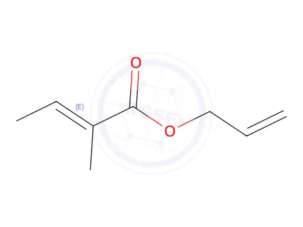 Chemical structure of Prop-2-enyl(E)-2-methylbut-2-enoate
