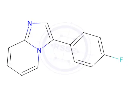 Chemical structure of 3-(4-Fluorophenyl)imidazo[1,2-a]pyridine