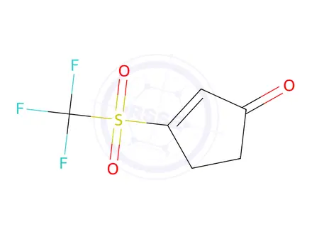 Chemical structure of 3-(TRIFLUOROMETHYLSULFONYL)CYCLOPENT-2-ENONE