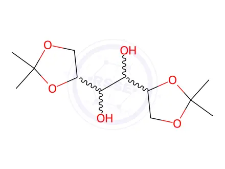 Chemical structure of 1,2:5,6-Di-O-isopropylidene-D-glucitol