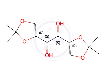Chemical structure of 1,2:5,6-Bis-O-(1-methylethylidene)-D-mannitol